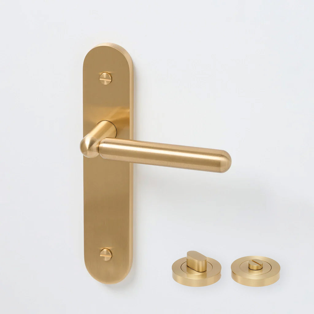 Tubby Solid Brass Door Lever Set