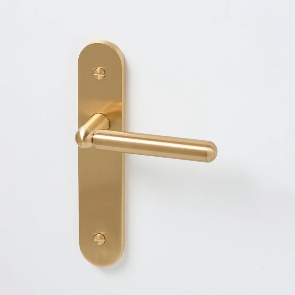 Tubby Solid Brass Door Lever Set