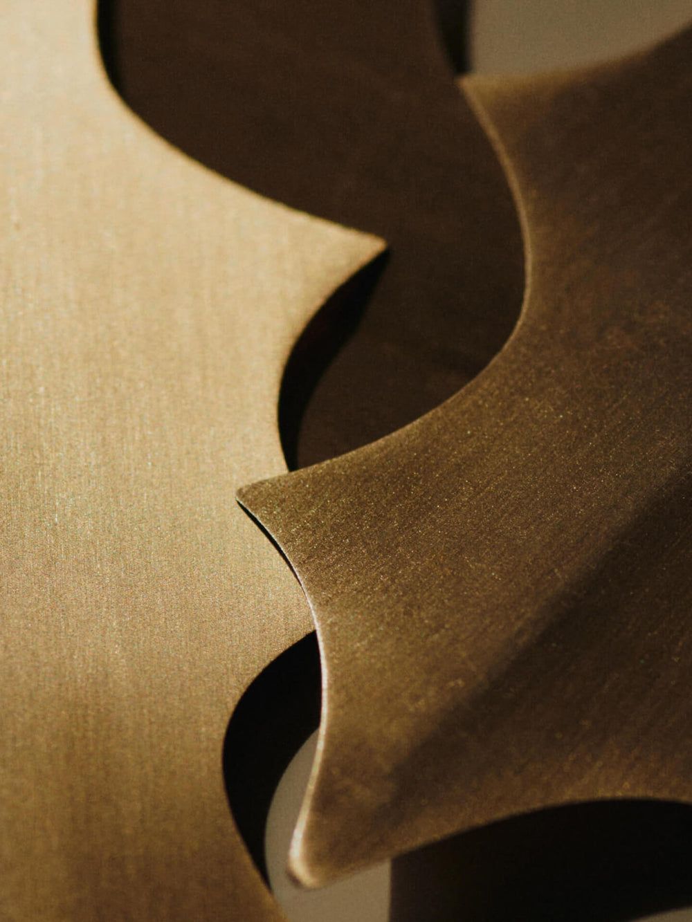 Holly Leaf Brass Ornaments [Set of 4]