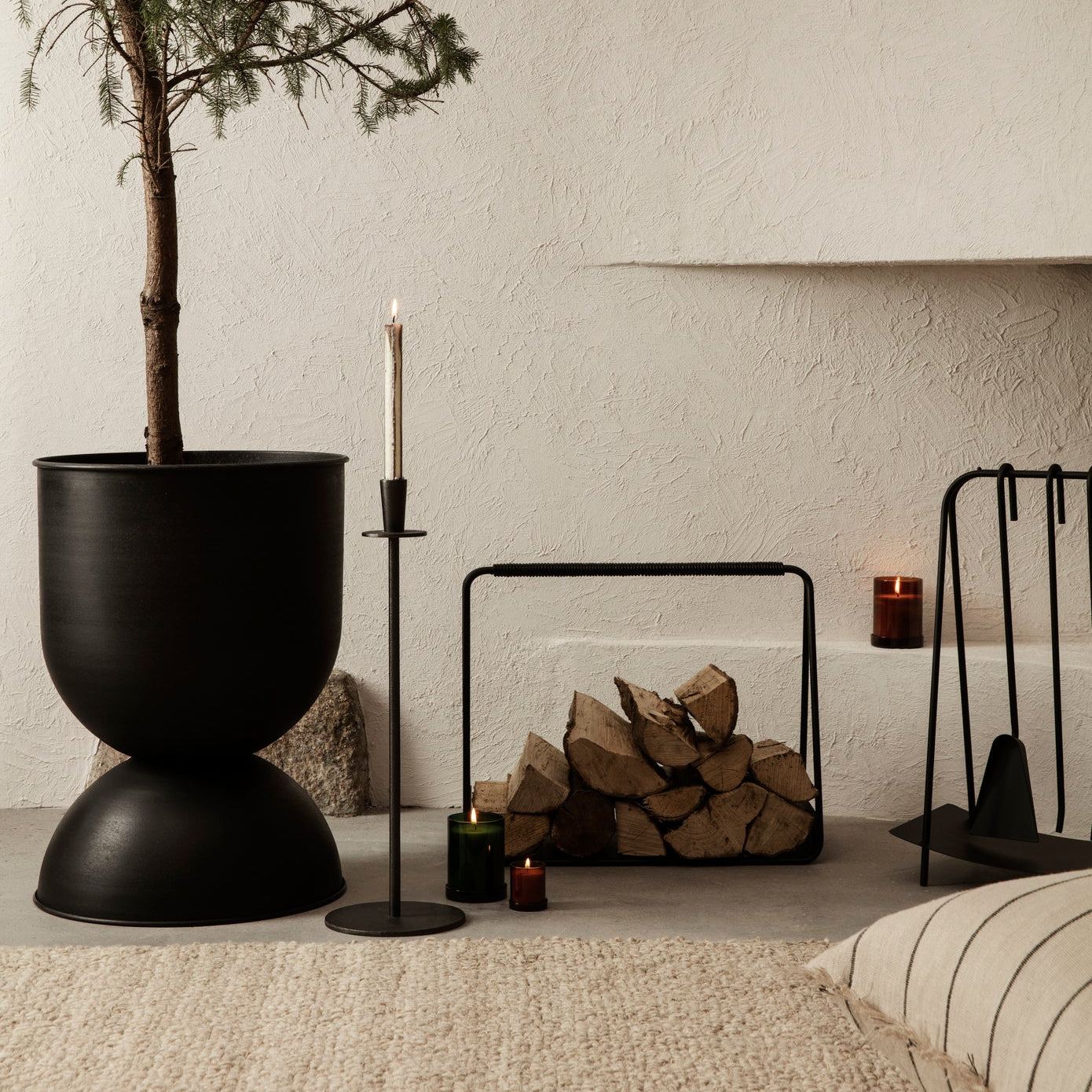 Port Fireplace Wood Basket