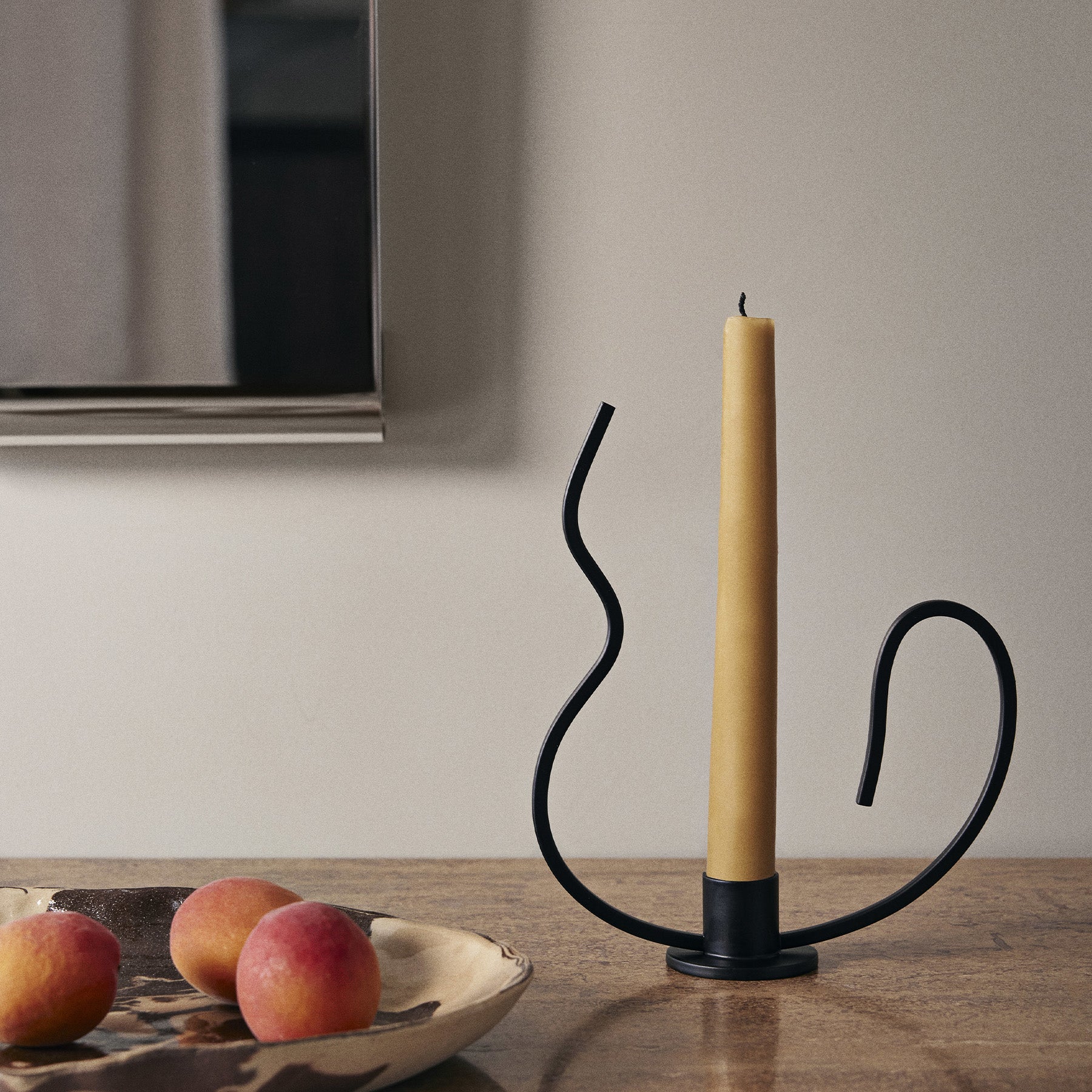Valse Wavy Candle Holder, Tall