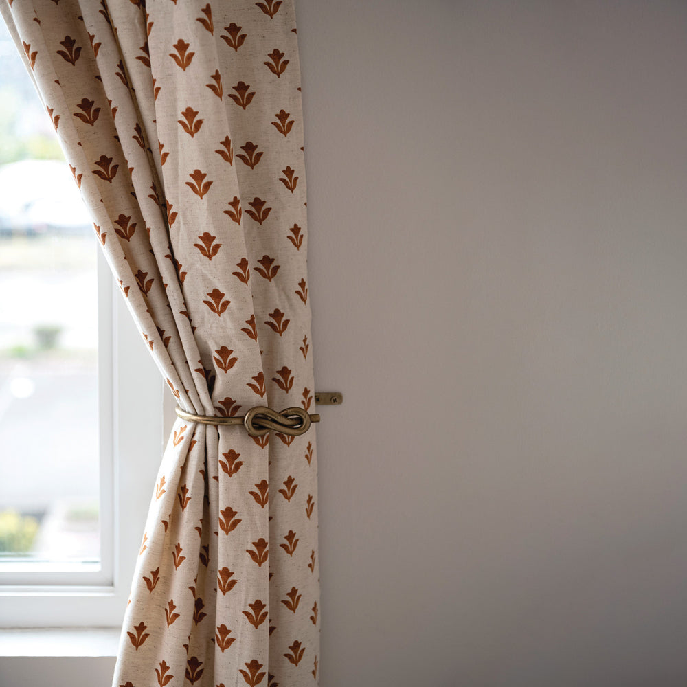 Knotted Curtain Tie Back Pair