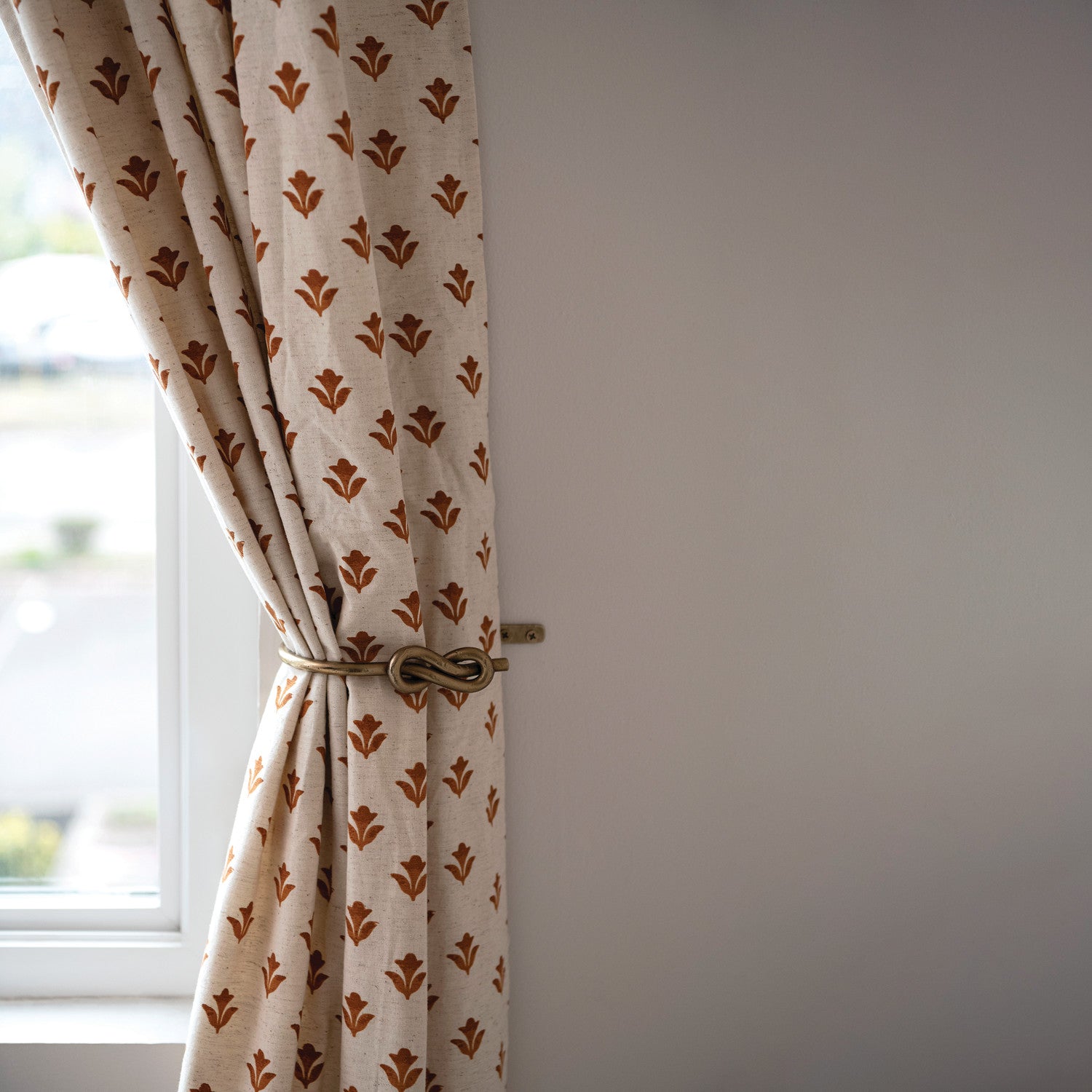 Knotted Curtain Tie Back Pair
