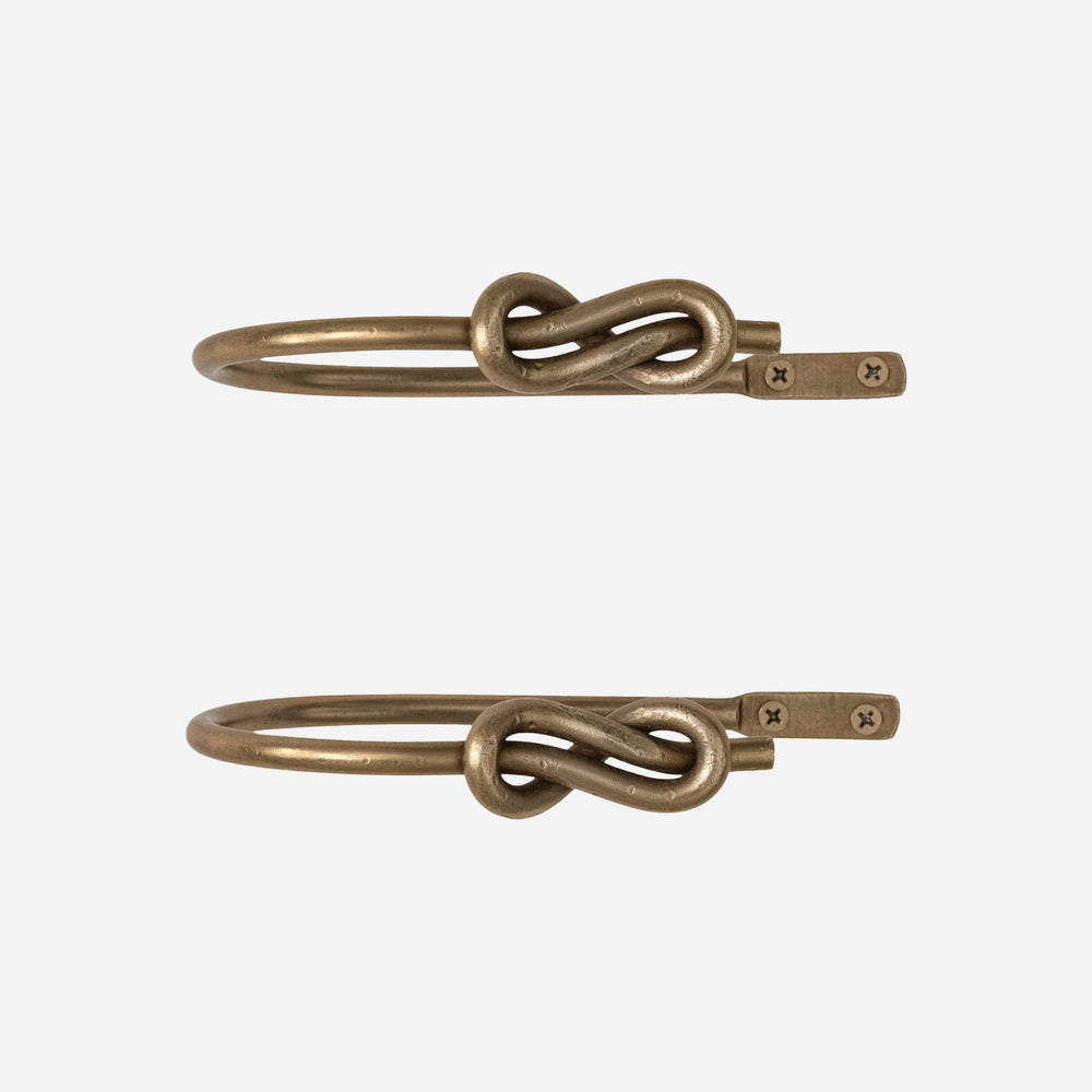 Knotted Curtain Tie Back Pair