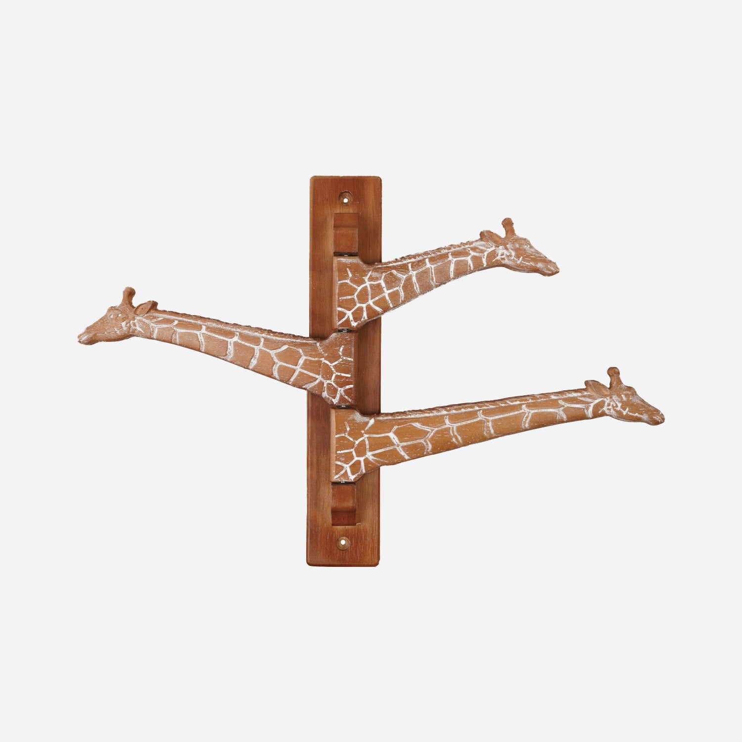 Giraffe Head Trio Swivel Wall Hook