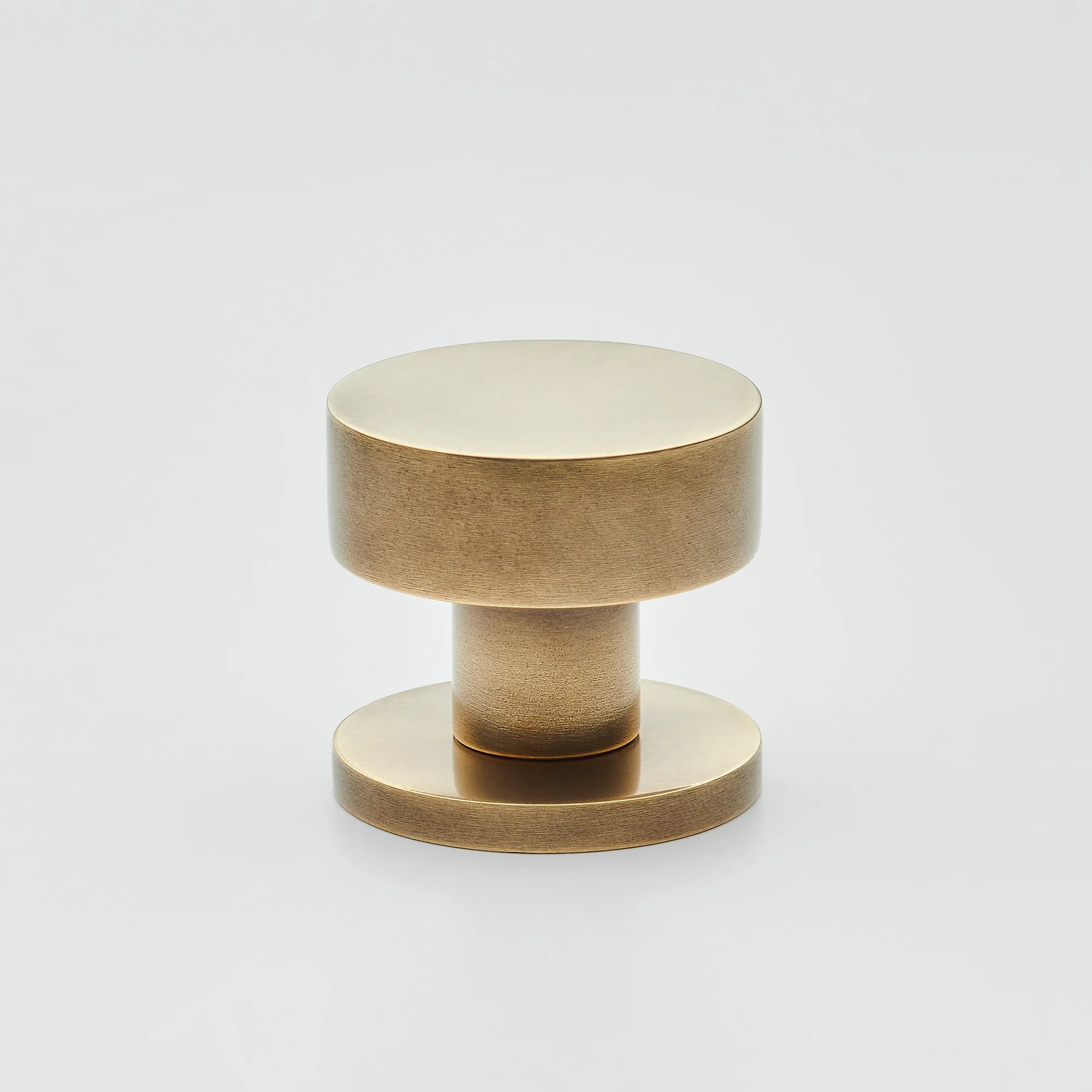 Wright Round Cabinet Knob on Circular Backplate