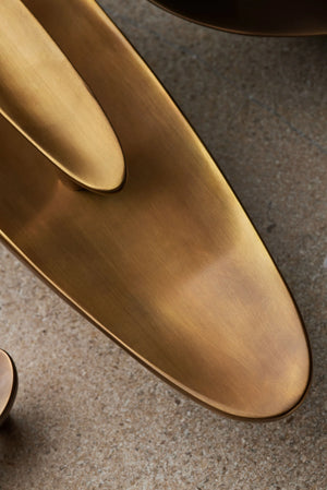 Darwin Oyster Large Cabinet Pull, Solid Bronze