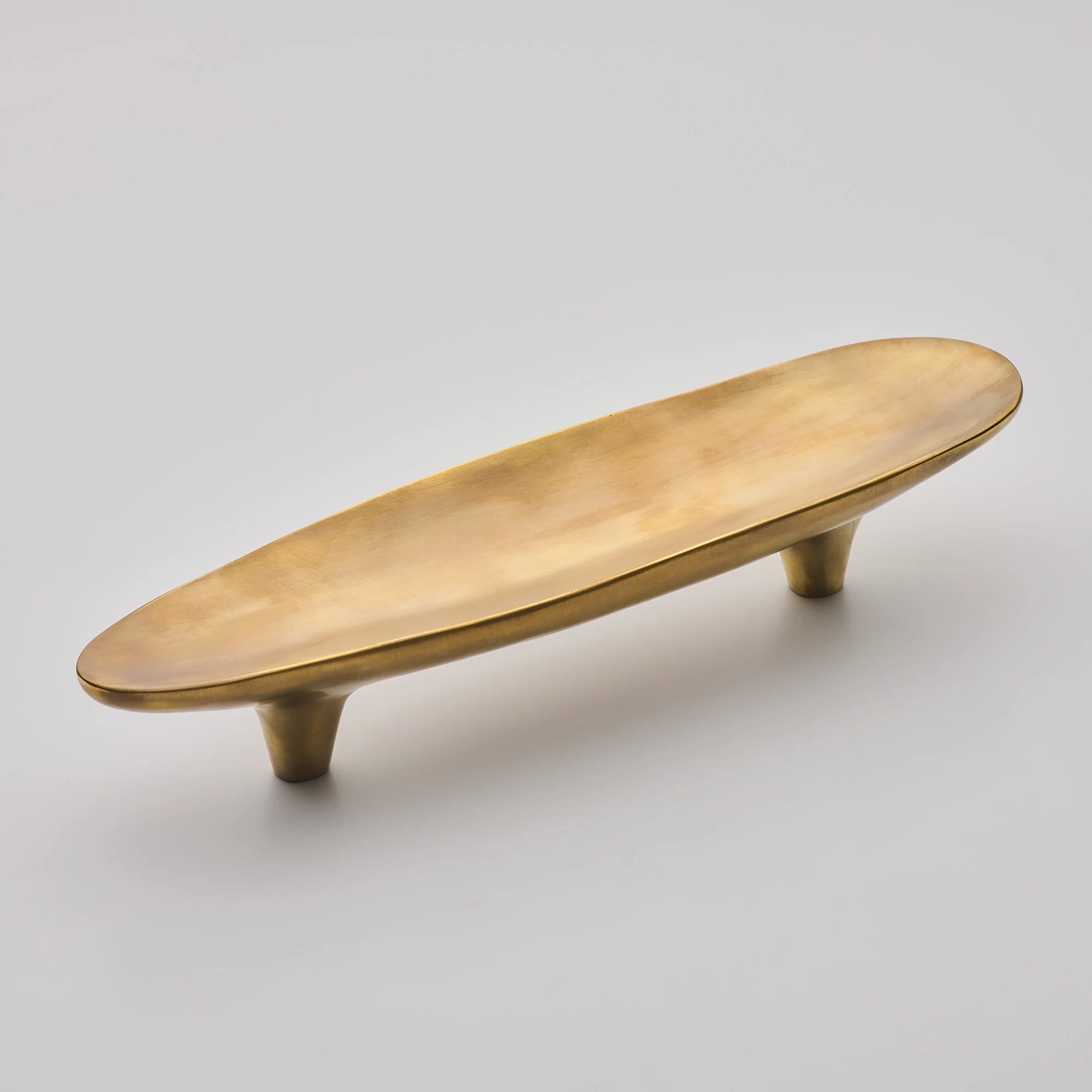 Darwin Oyster Large Cabinet Pull, Solid Bronze