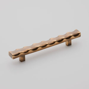 Darwin Waved Cabinet Pull, Solid Bronze