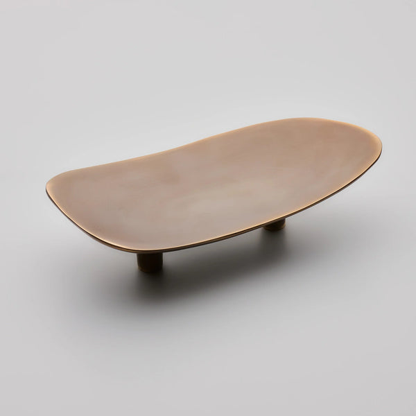 Darwin Oyster Medium Cabinet Pull, Solid Bronze