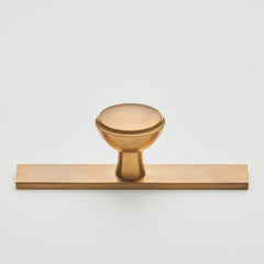 Prestbury Cabinet Knob on Rectangular Backplate