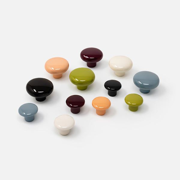 Finley Colored Gloss Cabinet Knob