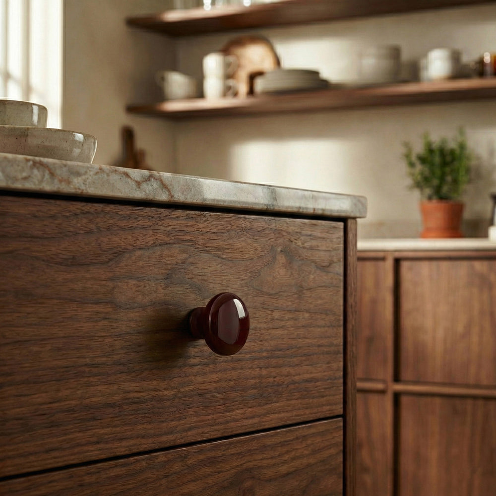 Finley Colored Gloss Cabinet Knob