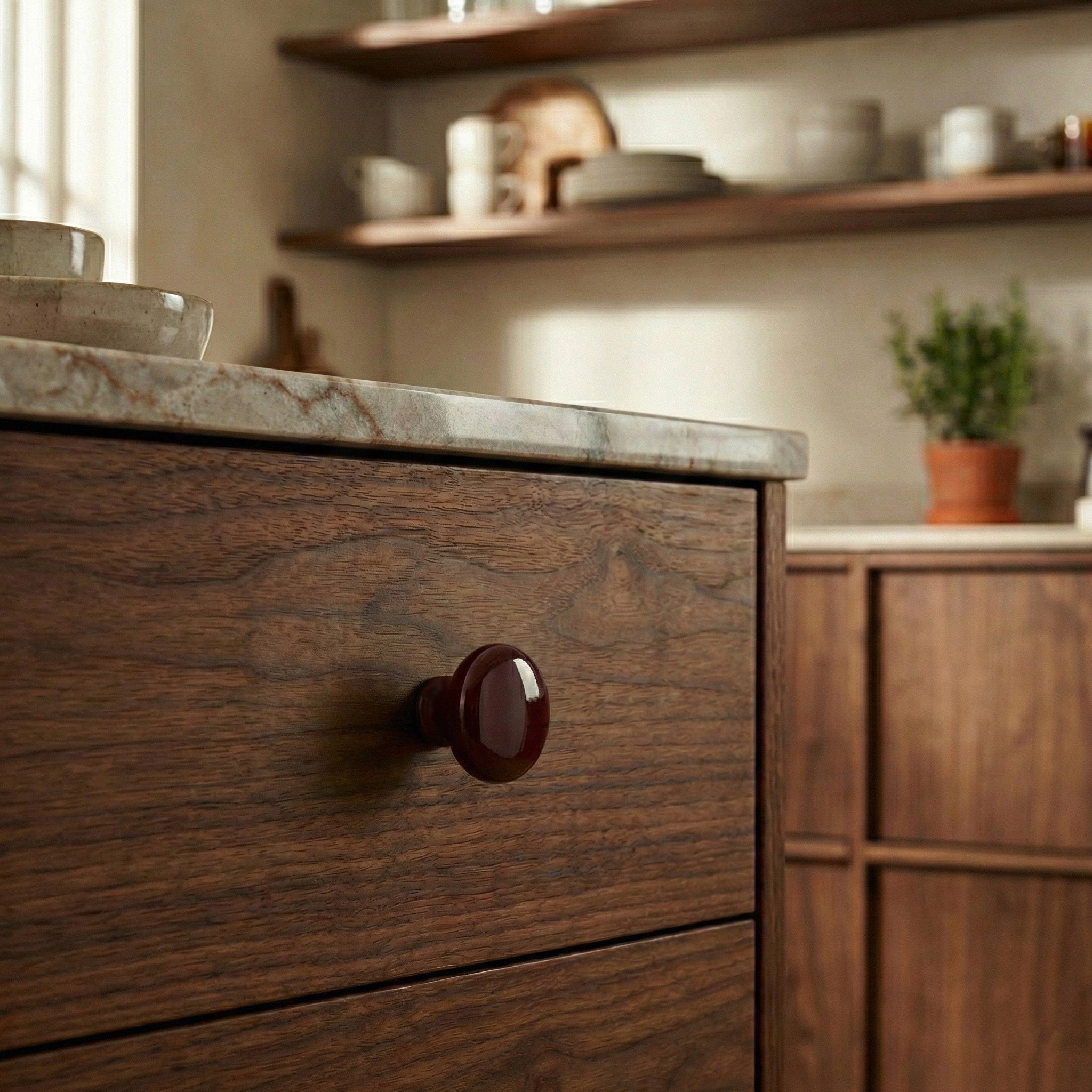 Finley Colored Gloss Cabinet Knob