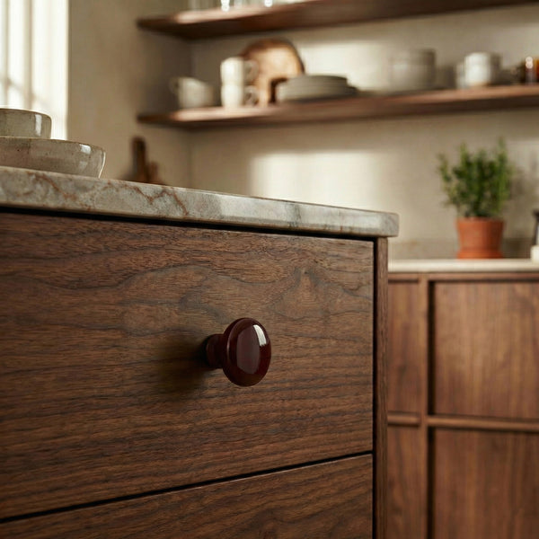 Finley Colored Gloss Cabinet Knob