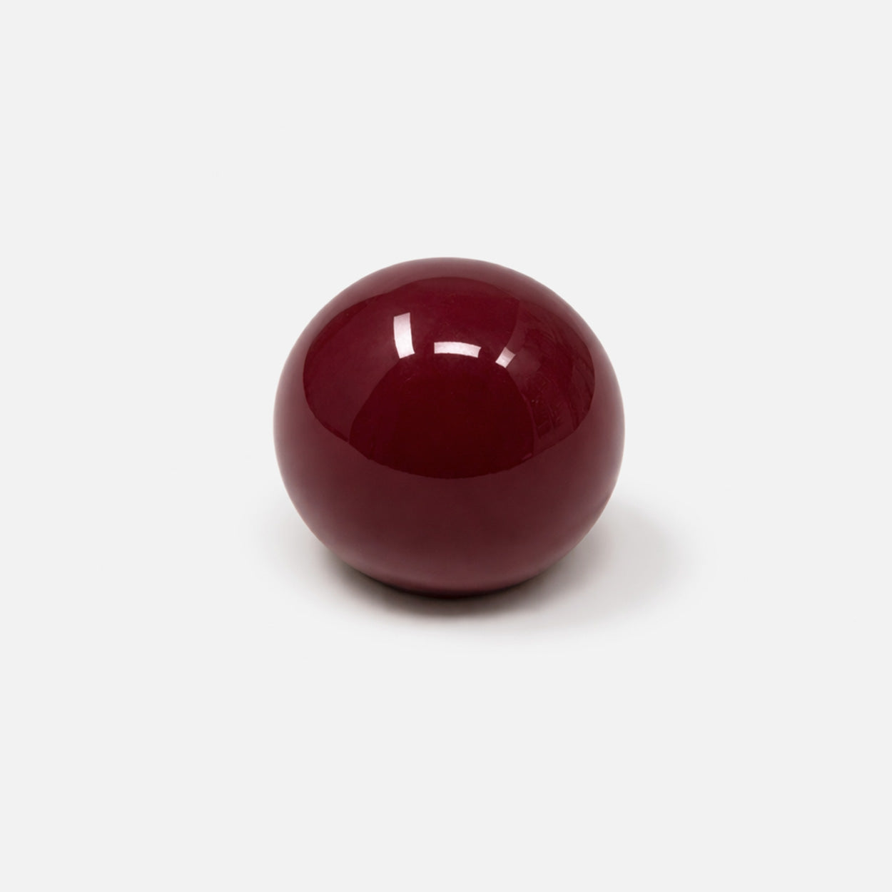 Poppy Colored Gloss Cabinet Knob