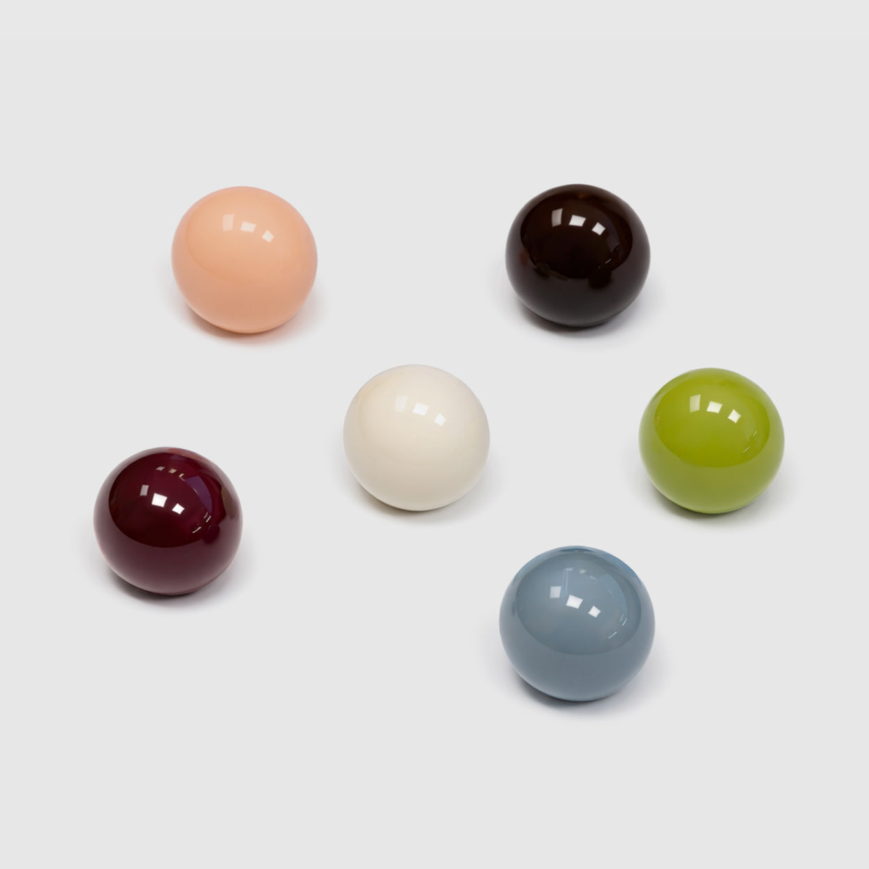 Poppy Colored Gloss Cabinet Knob