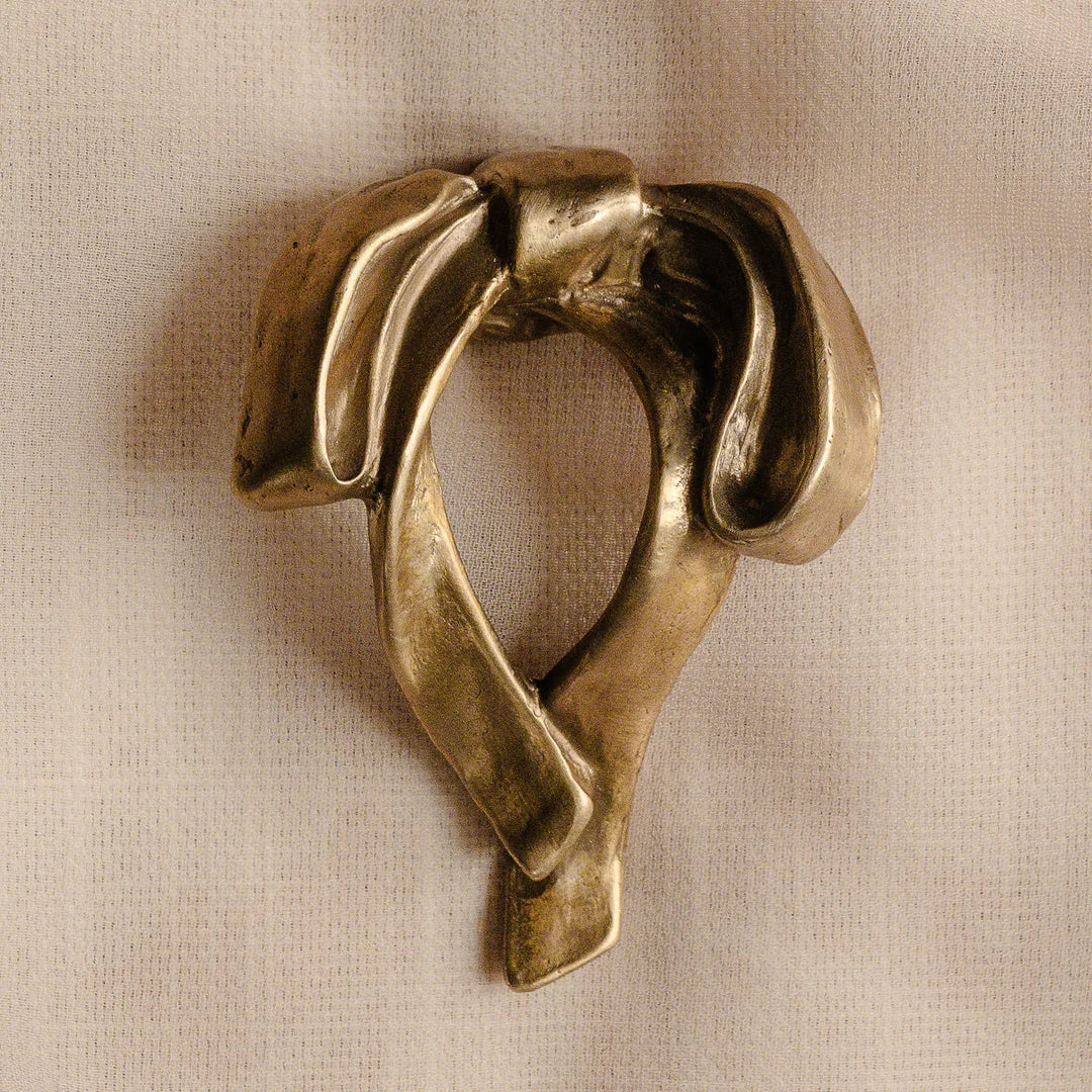 Whimsical Bow Solid Bronze Cabinet Knob