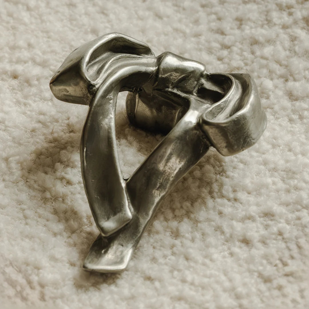 Whimsical Bow Solid Bronze Cabinet Knob