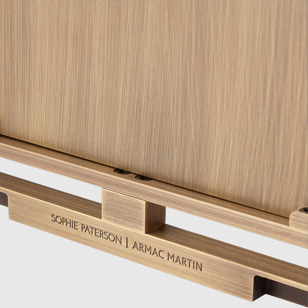 Claremont Solid Brass Paneled Dressing Table Mirror