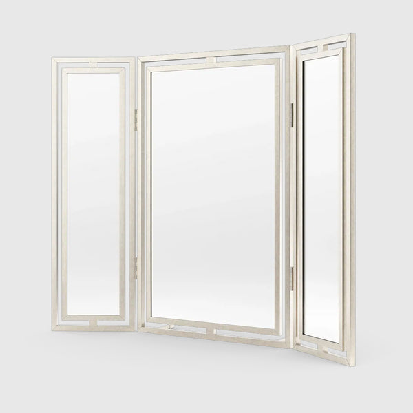 Claremont Solid Brass Paneled Dressing Table Mirror