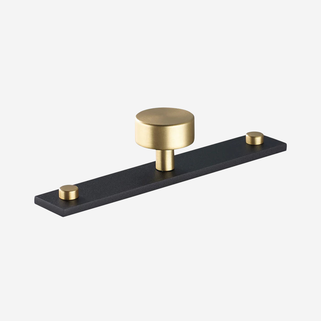 MIX Plain Cabinet Knob & Backplate - Split Finish