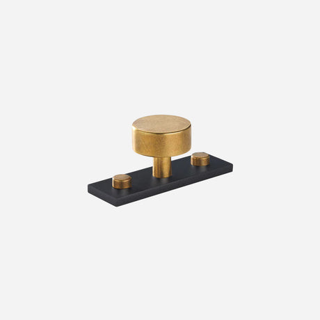 MIX Plain Cabinet Knob & Backplate - Split Finish