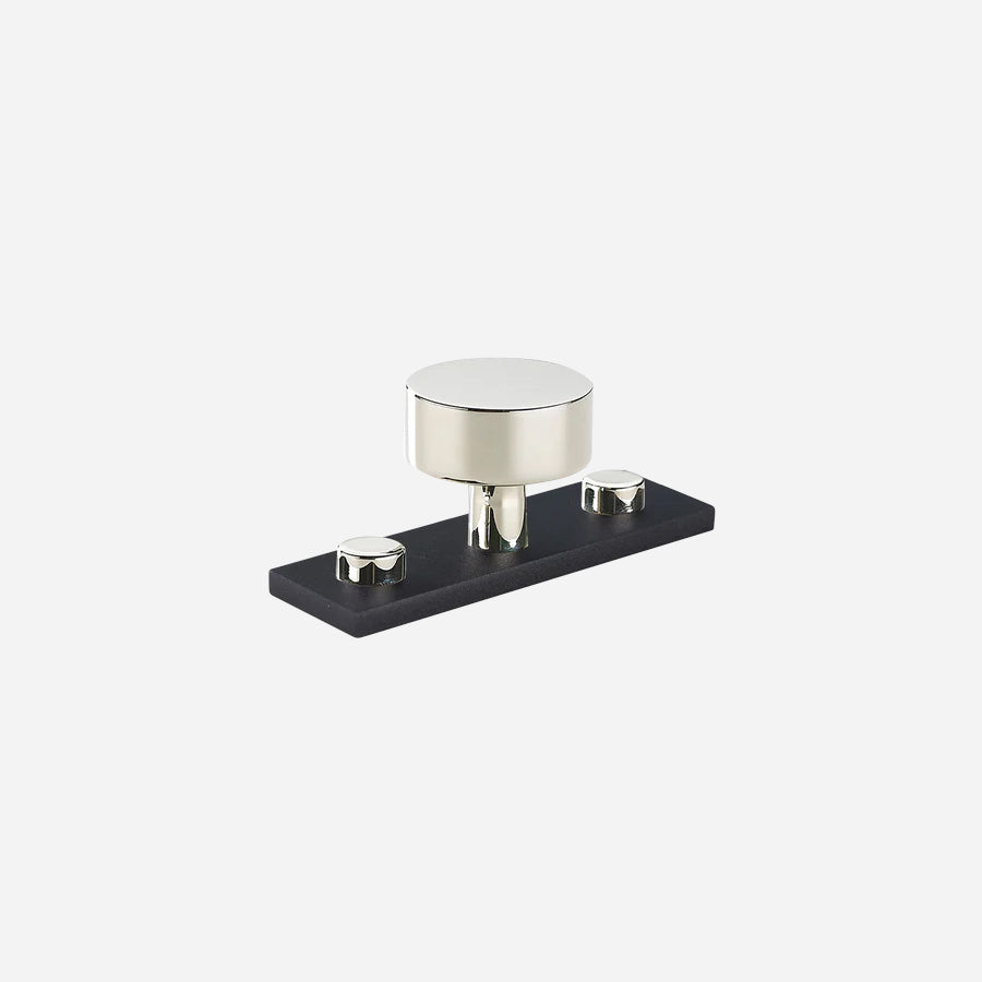 MIX Plain Cabinet Knob & Backplate - Split Finish