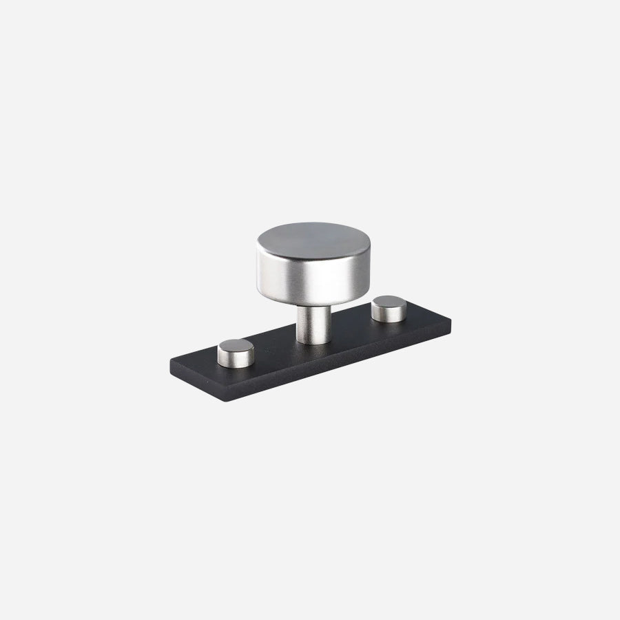 MIX Plain Cabinet Knob & Backplate - Split Finish