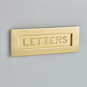 Engraved Letter Plate Mail Slot