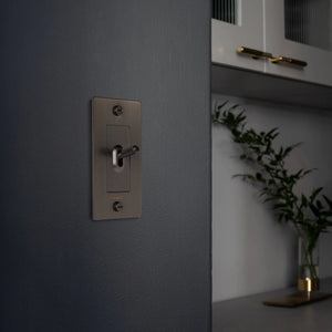Cross Knurled Toggle Light Switch