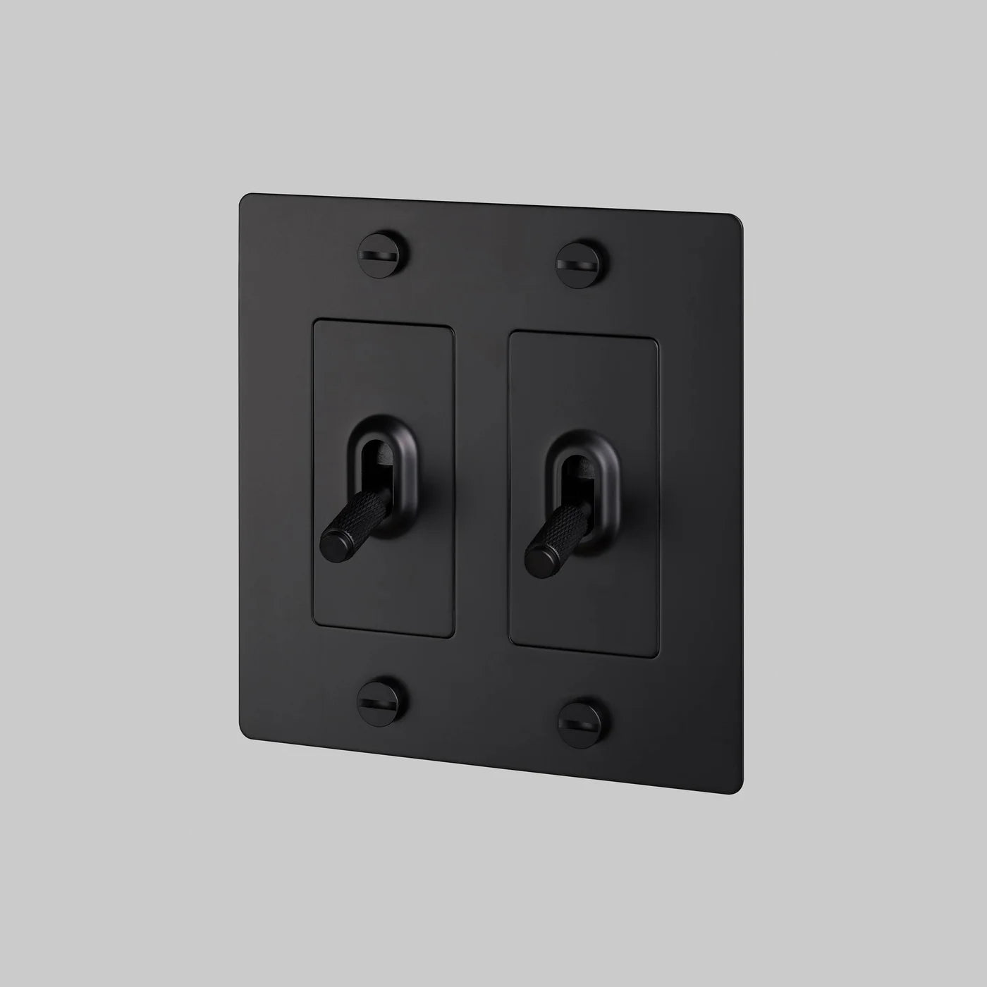 Cross Knurled 2-Toggle Light Switch