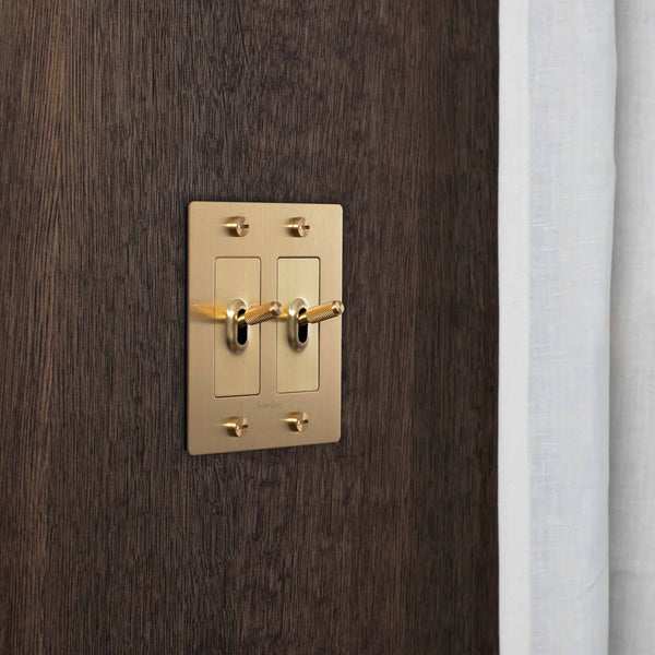 Cross Knurled Toggle Light Switch