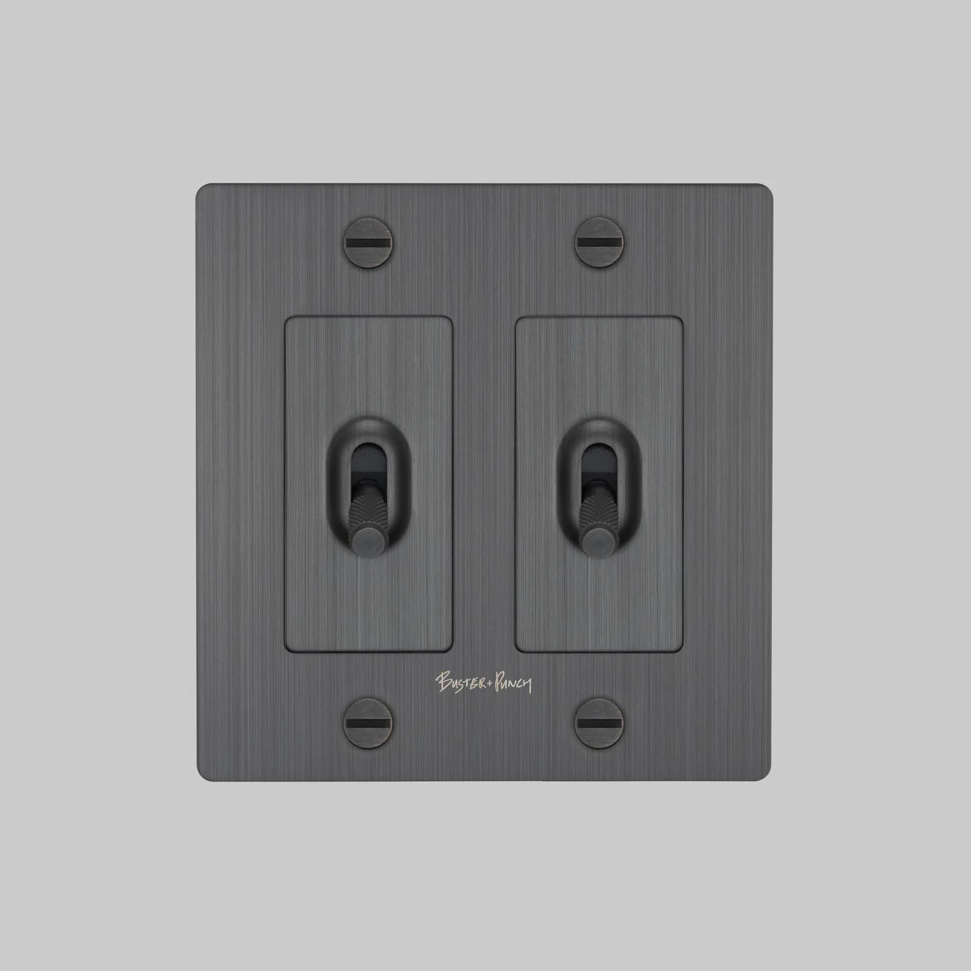 Cross Knurled 2-Toggle Light Switch