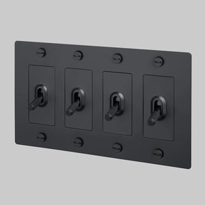 Cross Knurled Toggle Light Switch