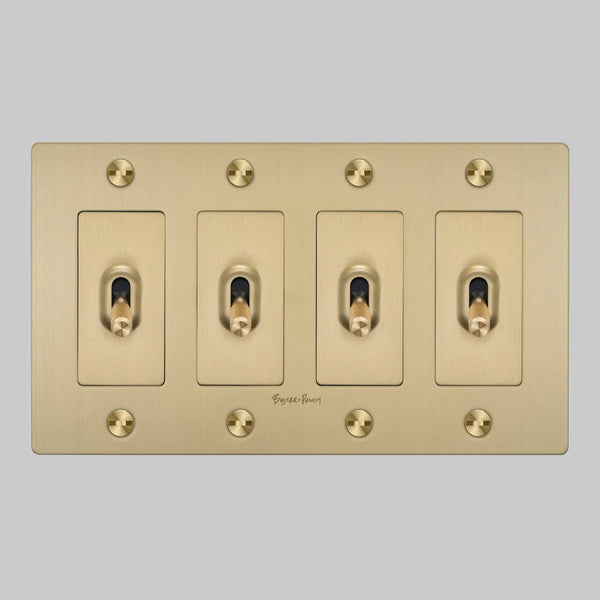 Cross Knurled Toggle Light Switch