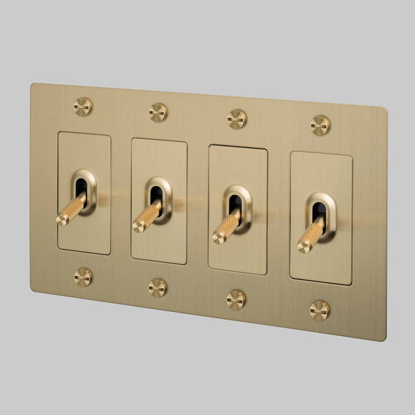 Cross Knurled Toggle Light Switch