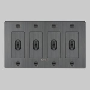 Cross Knurled Toggle Light Switch