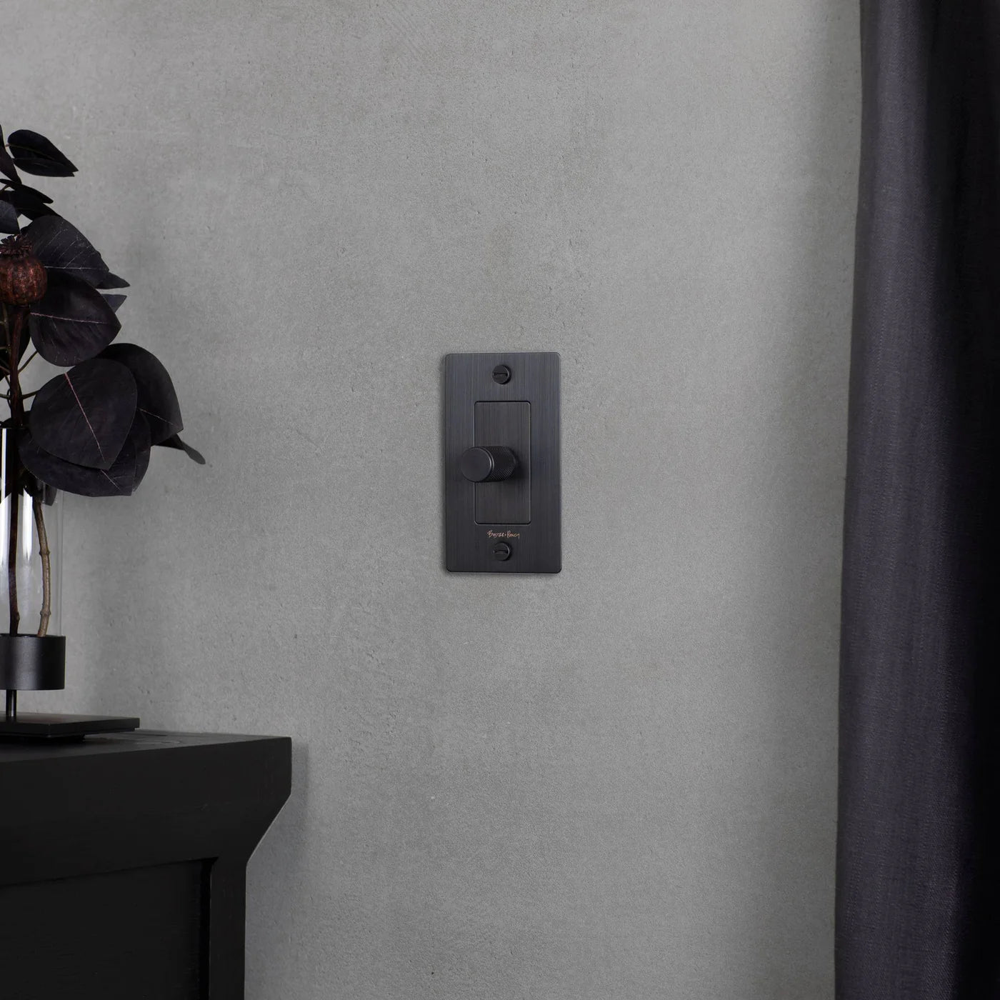 Cross Knurled Dimmer LED Light Switch