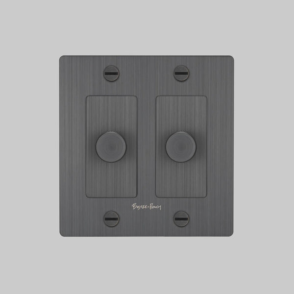 Cross Knurled Dimmer LED Light Switch