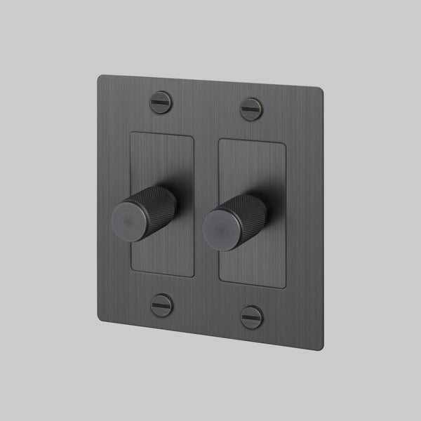 Cross Knurled Dimmer LED Light Switch