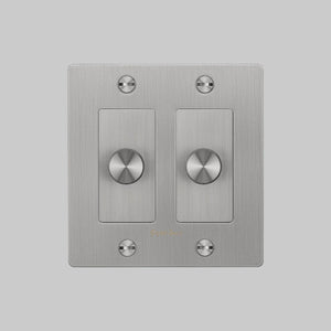Cross Knurled Dimmer LED Light Switch