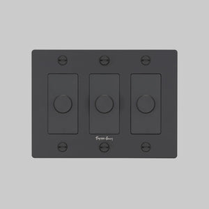 Cross Knurled Dimmer LED Light Switch