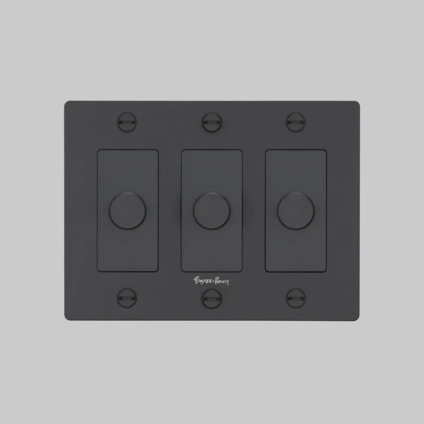 Cross Knurled Dimmer LED Light Switch