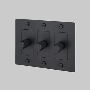 Cross Knurled Dimmer LED Light Switch