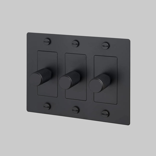 Cross Knurled Dimmer LED Light Switch