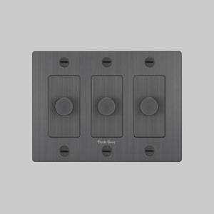 Cross Knurled Dimmer LED Light Switch