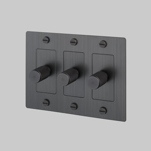 Cross Knurled Dimmer LED Light Switch