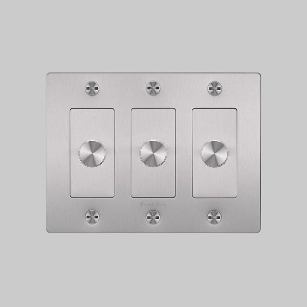 Cross Knurled Dimmer LED Light Switch
