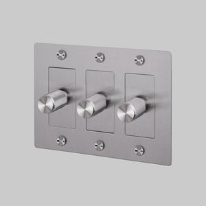 Cross Knurled Dimmer LED Light Switch